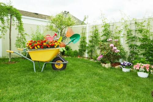 Recycling and composting during garden clearance process