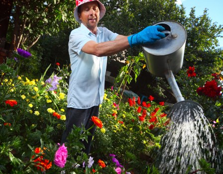 Gardeners Chingford team maintaining a lush garden